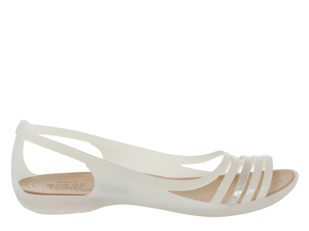 Crocs Isabella Huarache Flat Oyster