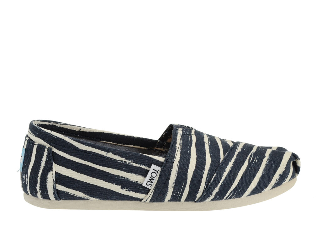 Toms Classic Navy Painted Stripe