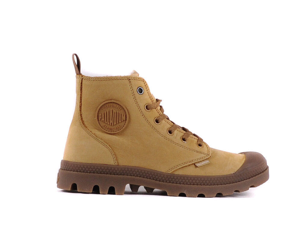 Palladium Pampa Hi Zip Amber Gold