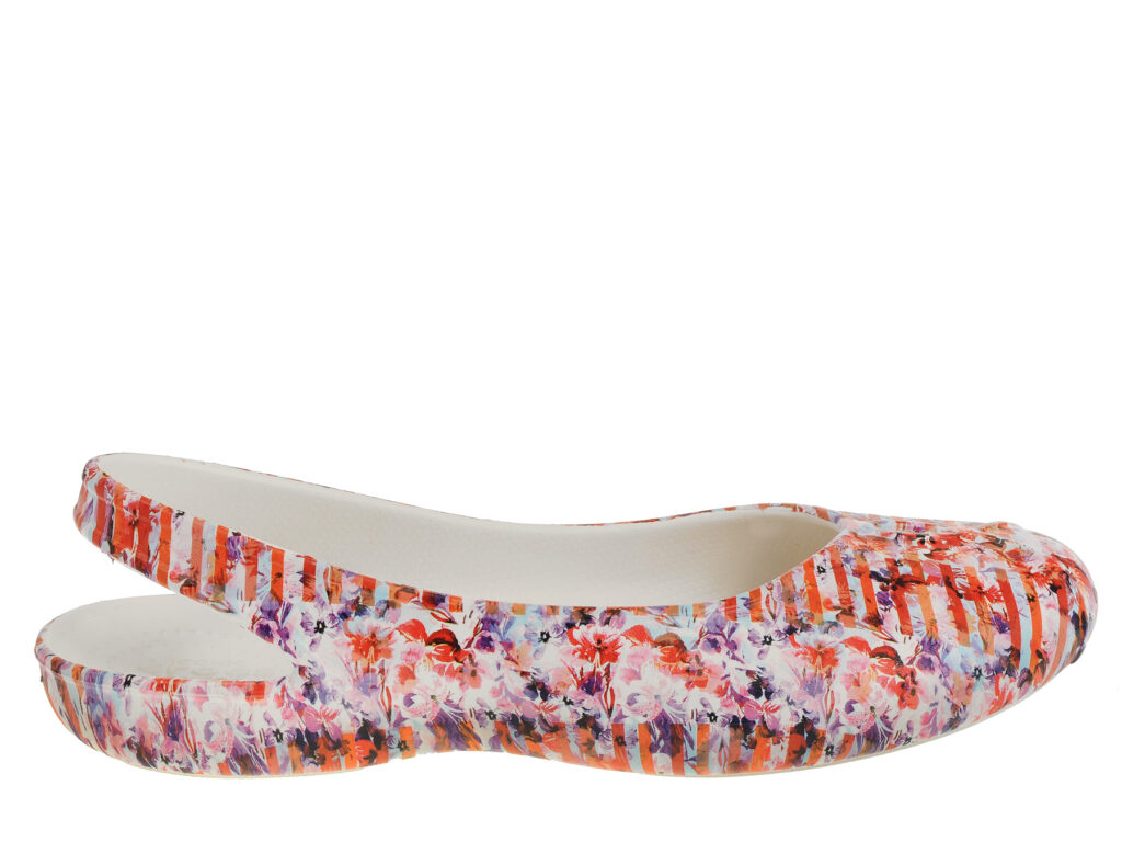 Crocs Olivia II Striped Floral Flat Multi