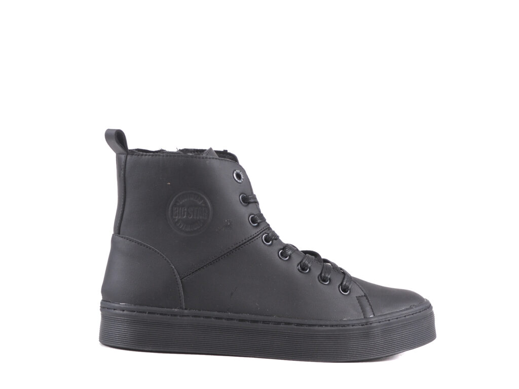 Buty Big Star Trampki Wysokie Czarne BSII174048