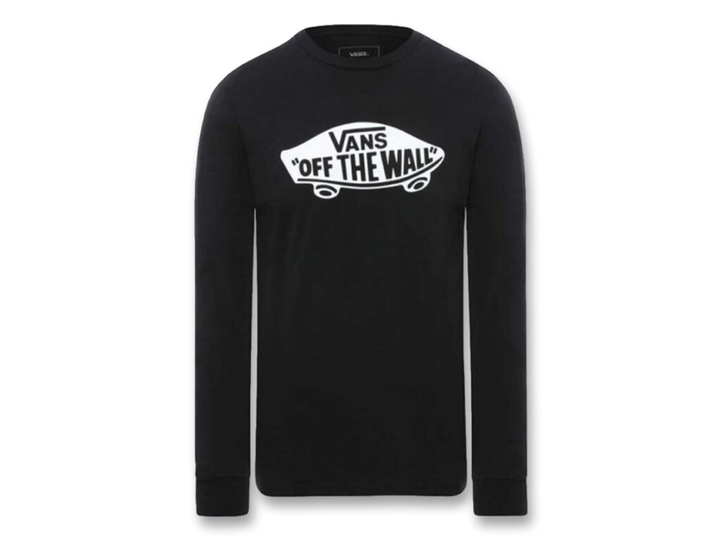 BLUZA Long sleeve czarno biała VANS VN00059JY281