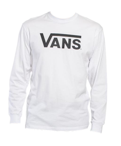 T-Shirt z Długim Rękawem Classic LS Biały VANS VN000K6HYB21