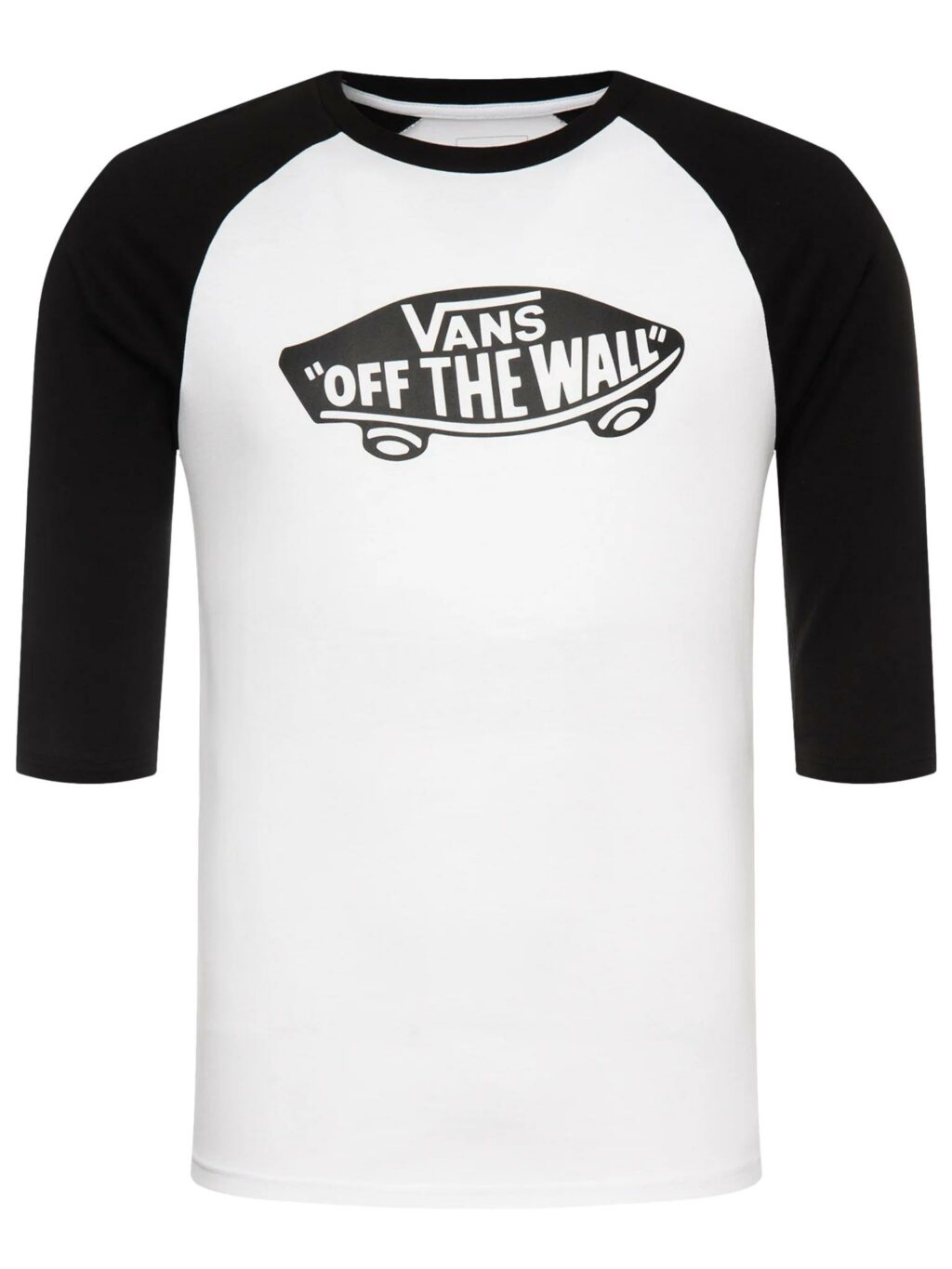 T-Shirt Raglan Biało/Czarny VANS VN000XXMYB21