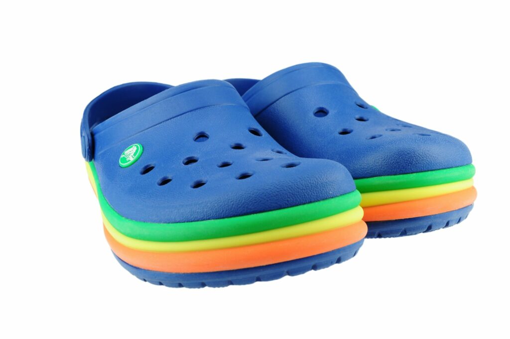 Crocs Rainbow Band Clog Kids Blue Jean