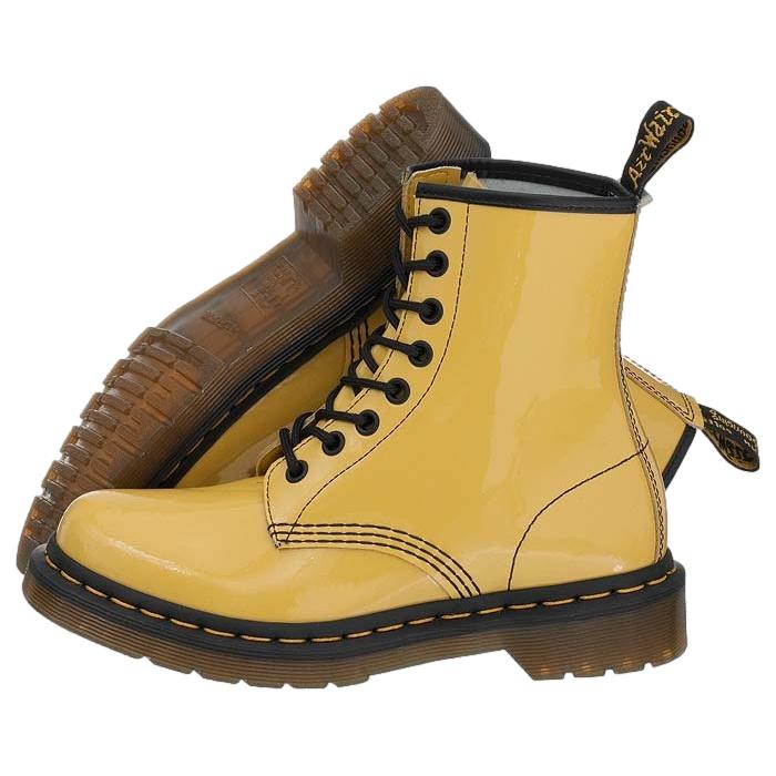 Buty Damskie Dr. Martens 11821750 - 1460 PATENT LAMPER Sun Yellow